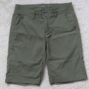 EUC Prana Stretch Pants Olive Green Size 4